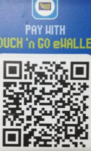 touch and go QR code for payment