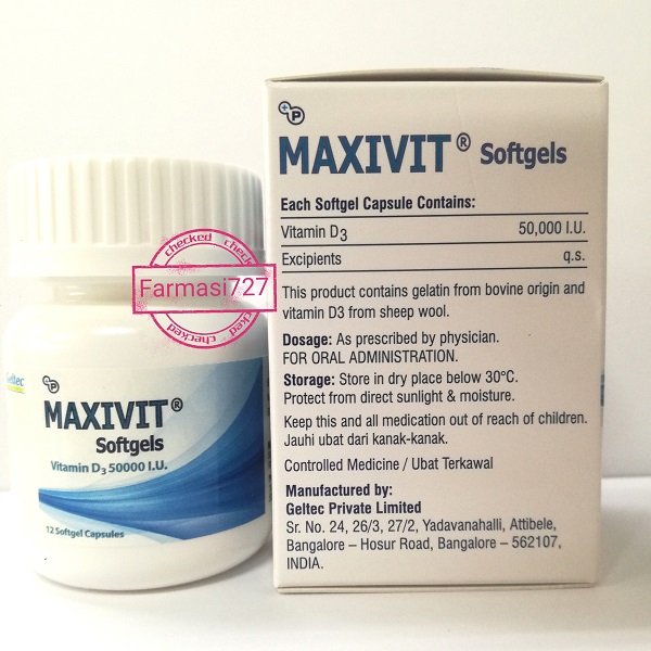 Maxivit VitaminD3 50000iu Kepong