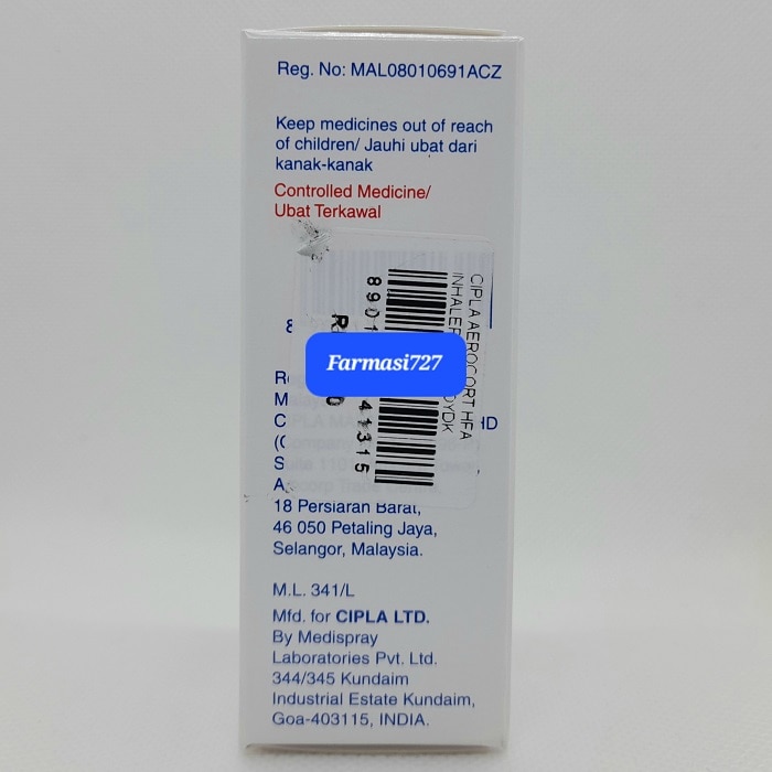 Aerocort Salbutamol Beclometasone Inhaler by Cipla