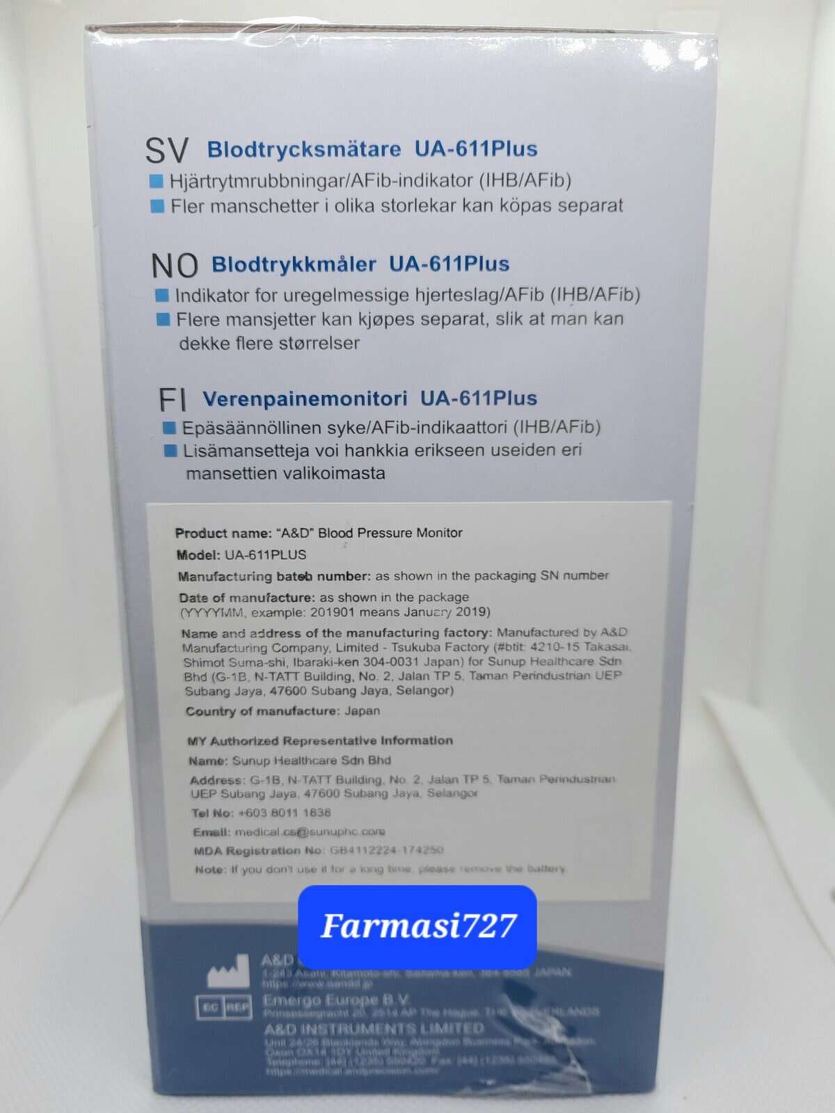 BLOOD PRESSURE MONITOR with Irregular Hearbeat & Atrial Fribillation Signaling